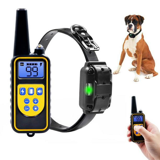 Waterproof 800m Remote Control E-Collar Pet Electric Training Collar For Dogs
